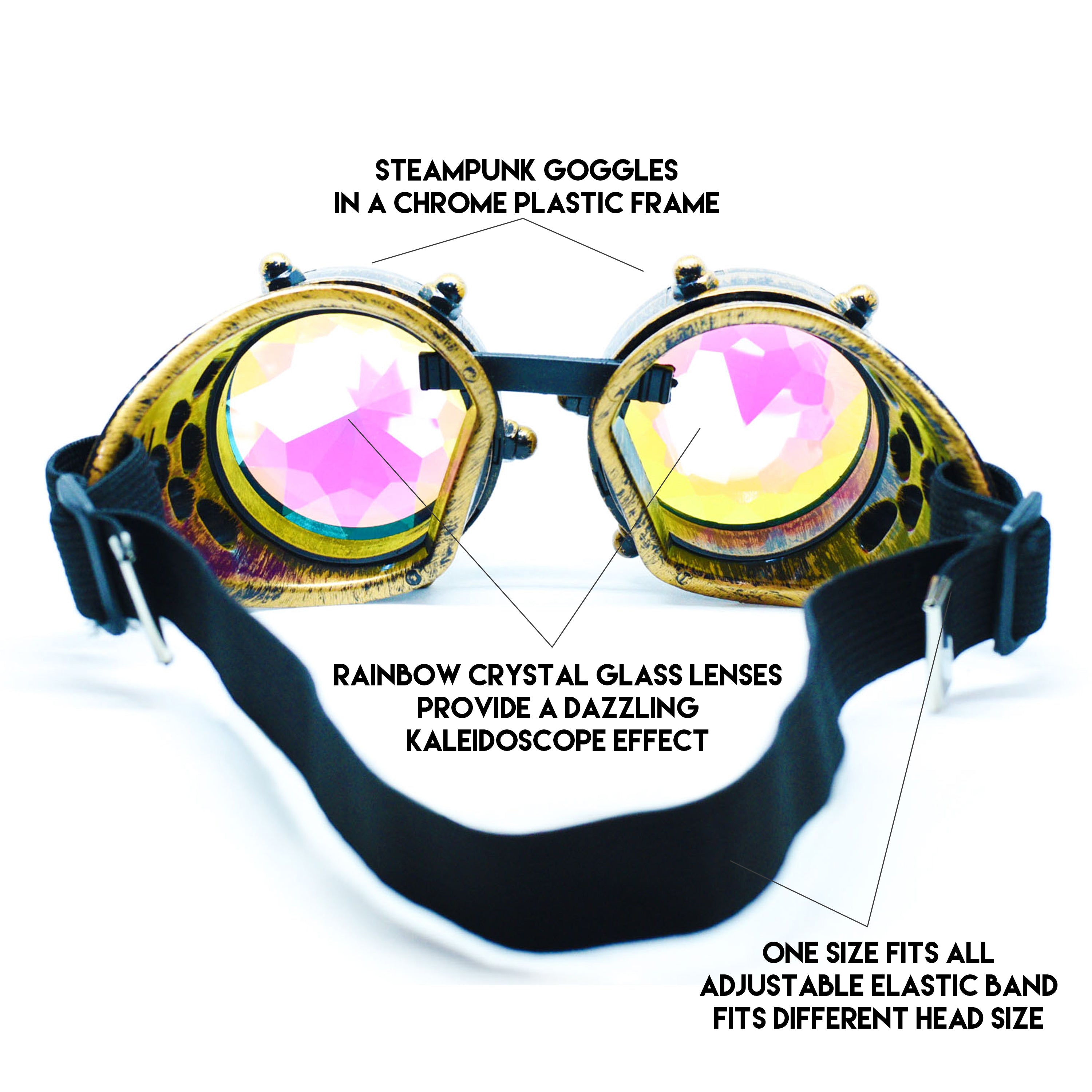 Steampunk Goggles and Kaleidoscope Glasses - SoJourner Bags