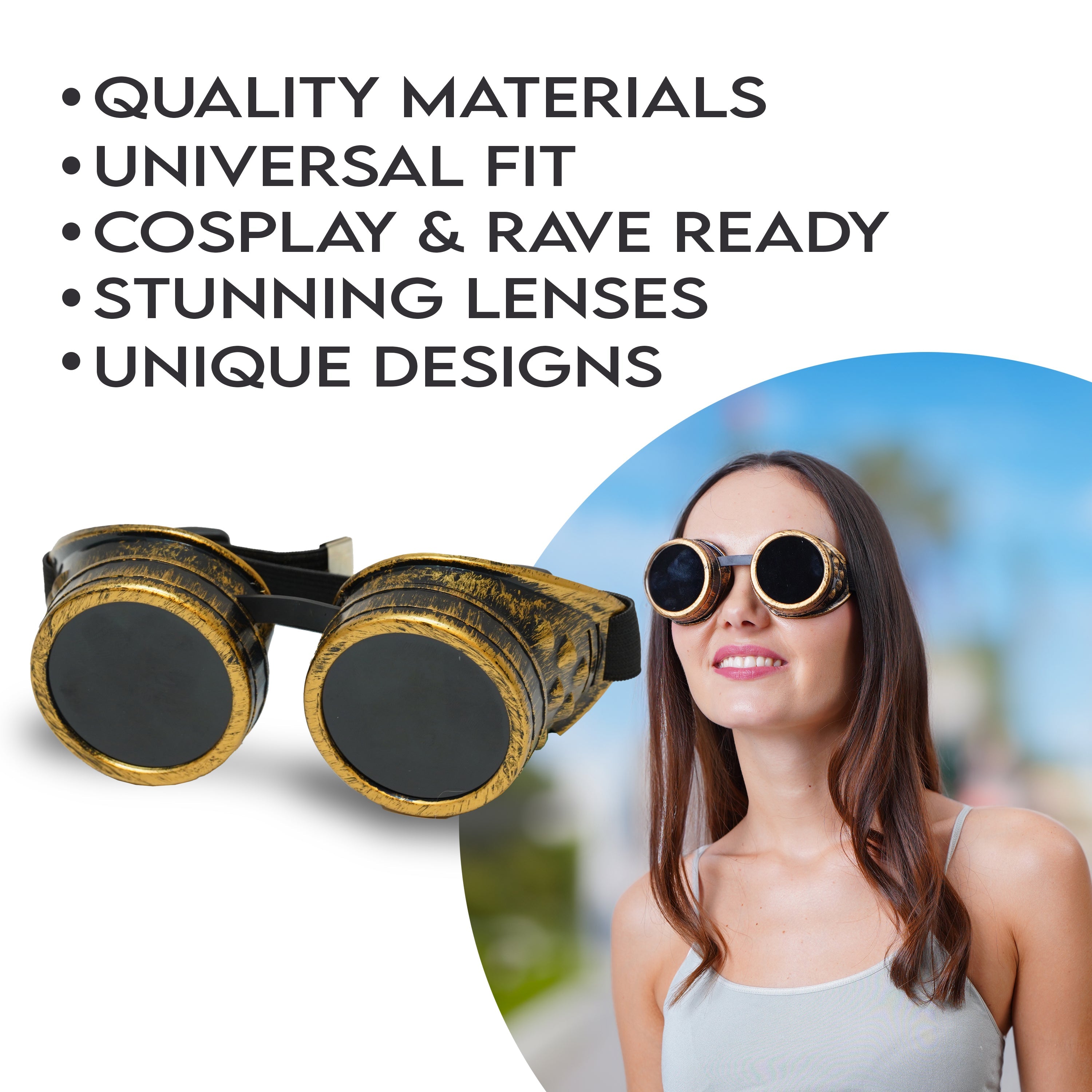 Steampunk Goggles and Kaleidoscope Glasses - SoJourner Bags