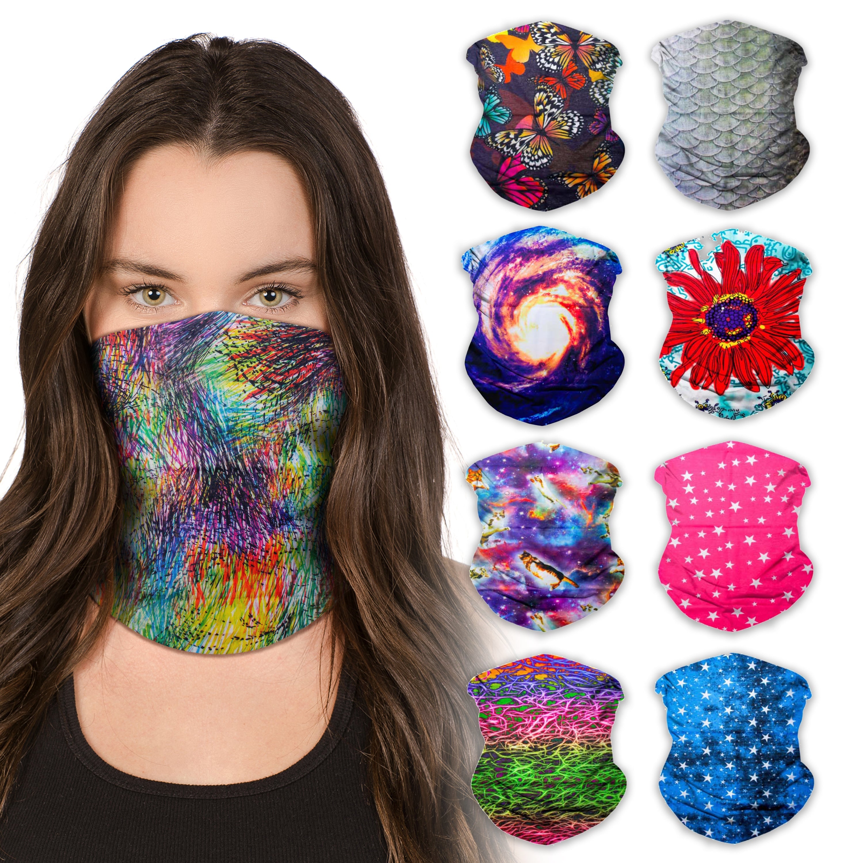 Festival Neck Gaiter (9 Pack) - SoJourner Bags