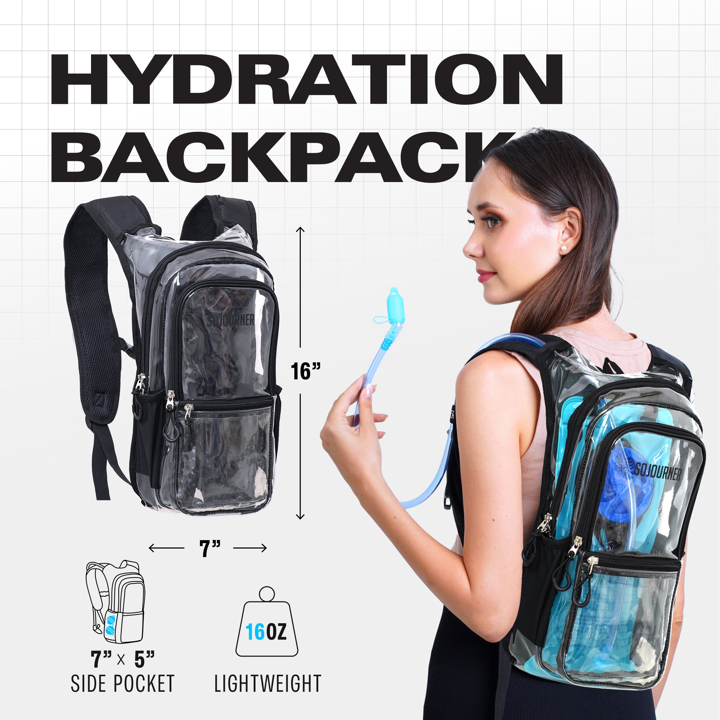 Hydration Pack Backpack (Medium) - SoJourner Bags