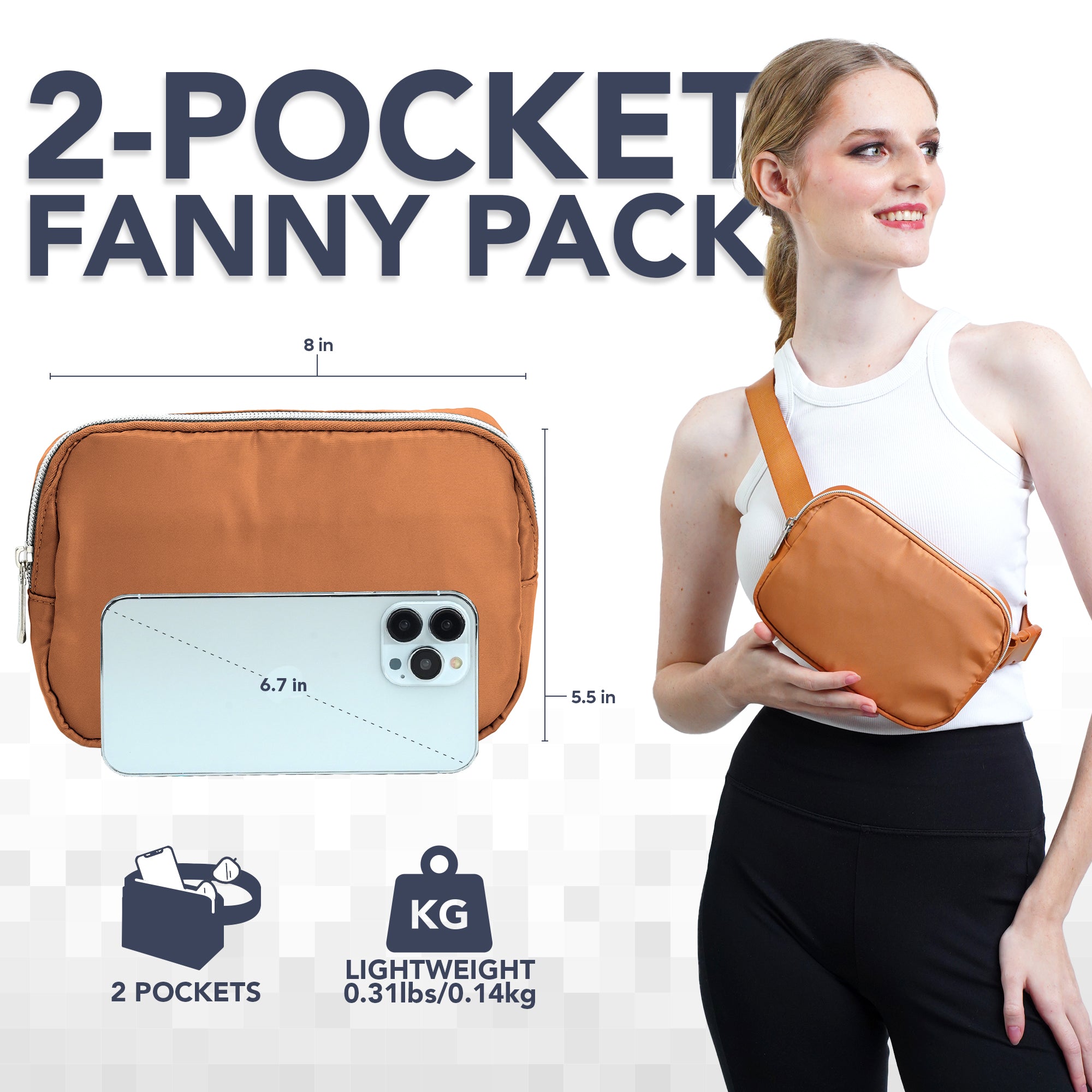 Fanny Pack (1 Pocket) - SoJourner Bags