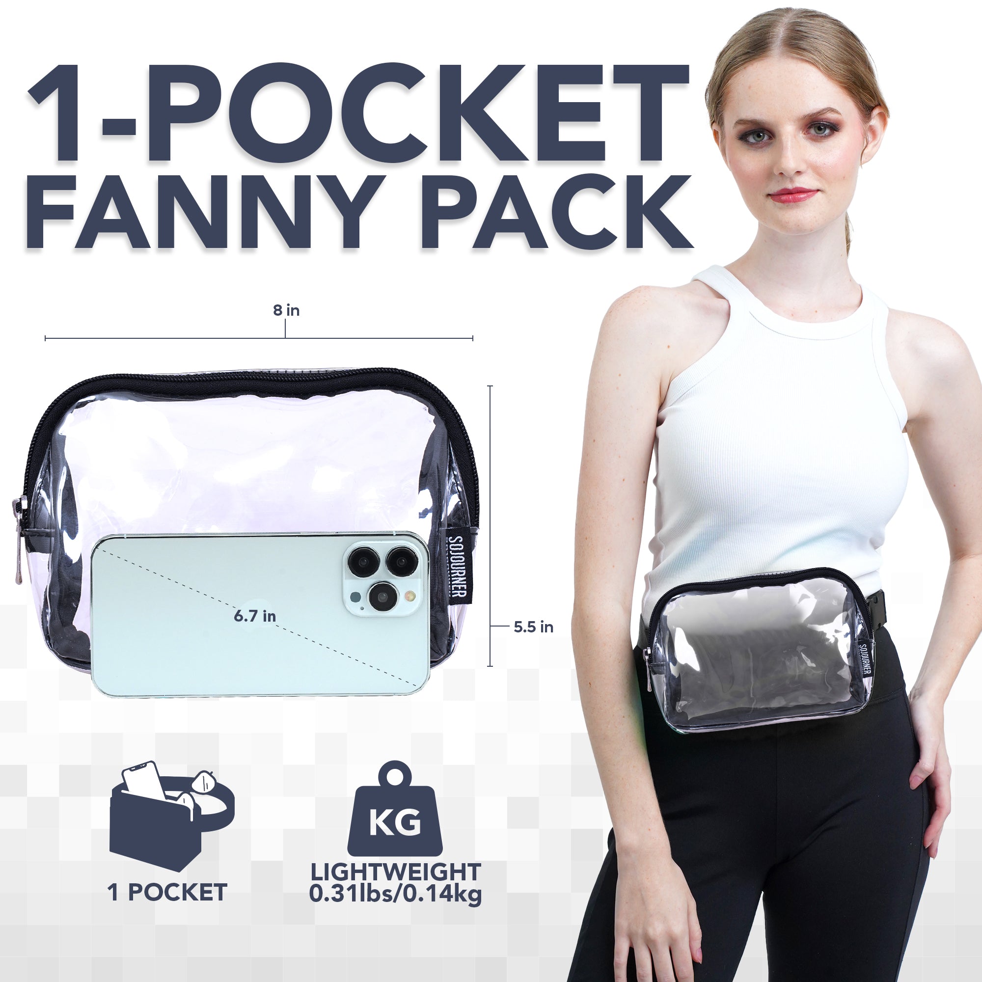 Fanny Pack (1 Pocket) - SoJourner Bags