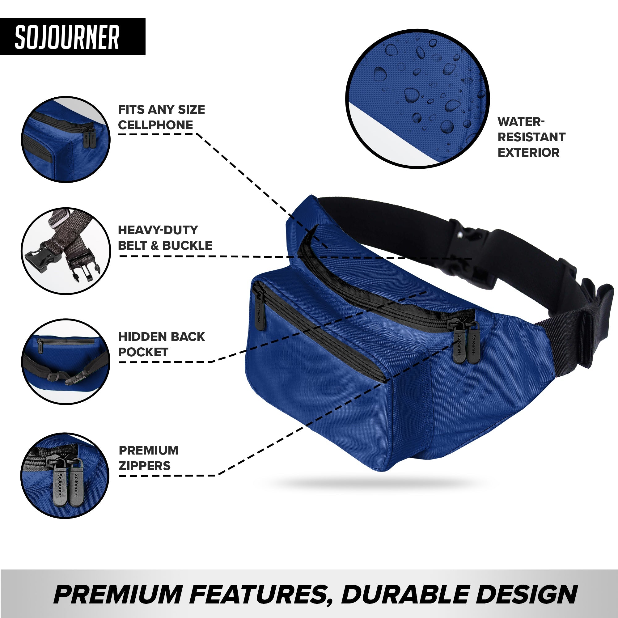 Fanny Pack (Solids) - SoJourner Bags