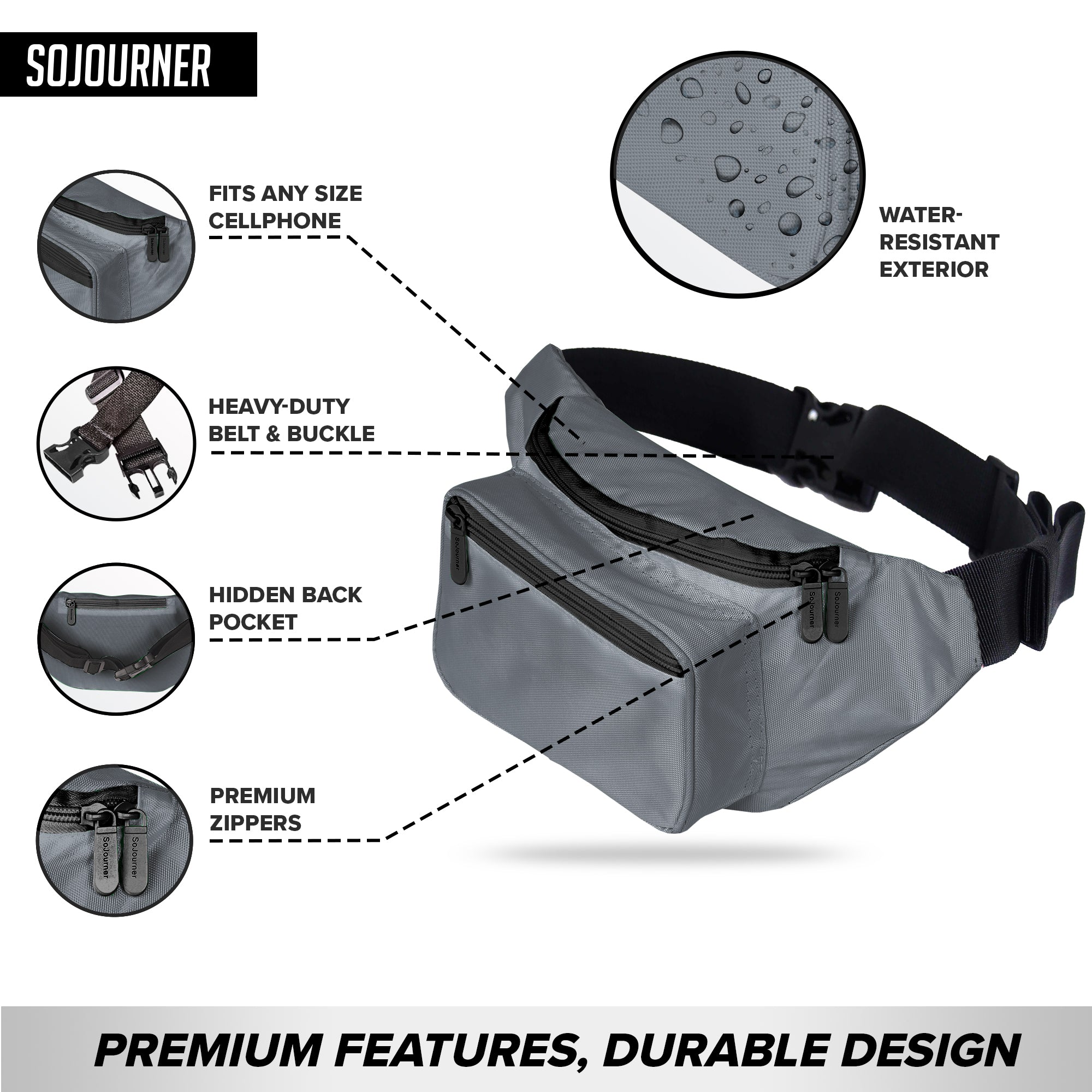 Fanny Pack (Solids) - SoJourner Bags