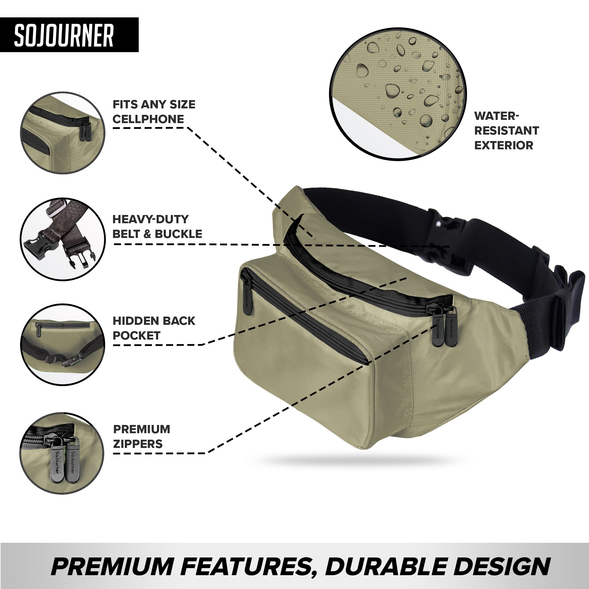 Fanny Pack (Solids) - SoJourner Bags