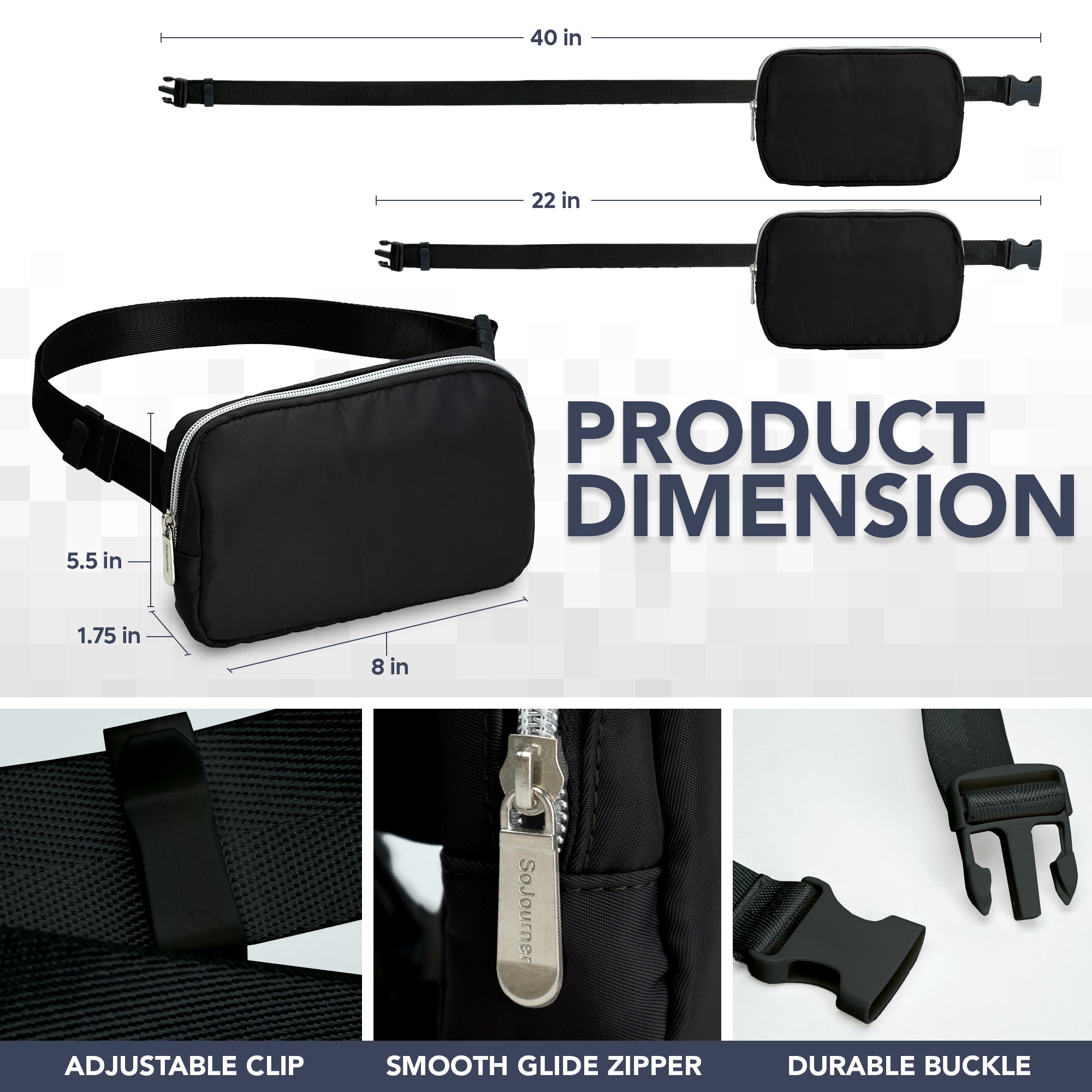 Fanny Pack (1 Pocket) - SoJourner Bags