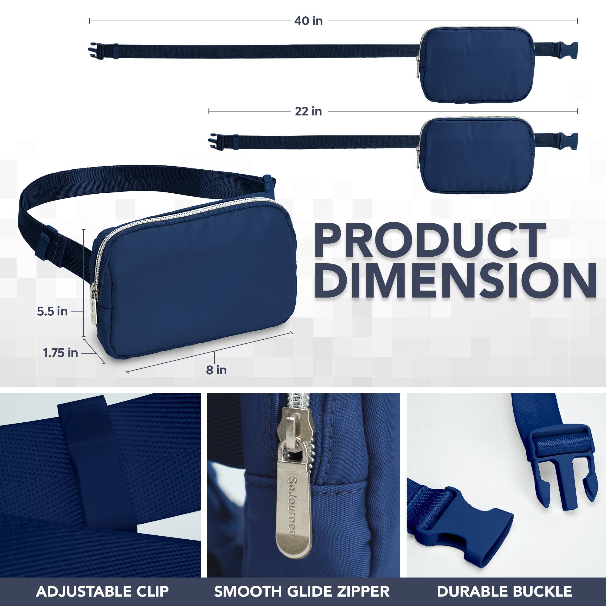 Fanny Pack (1 Pocket) - SoJourner Bags