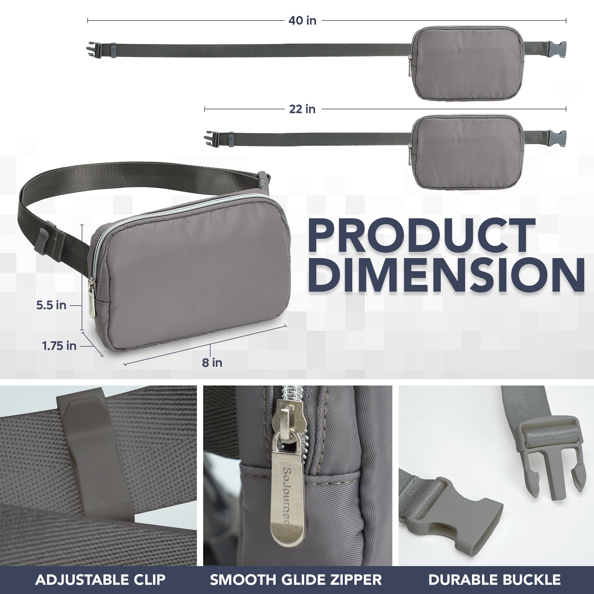 Fanny Pack (1 Pocket) - SoJourner Bags