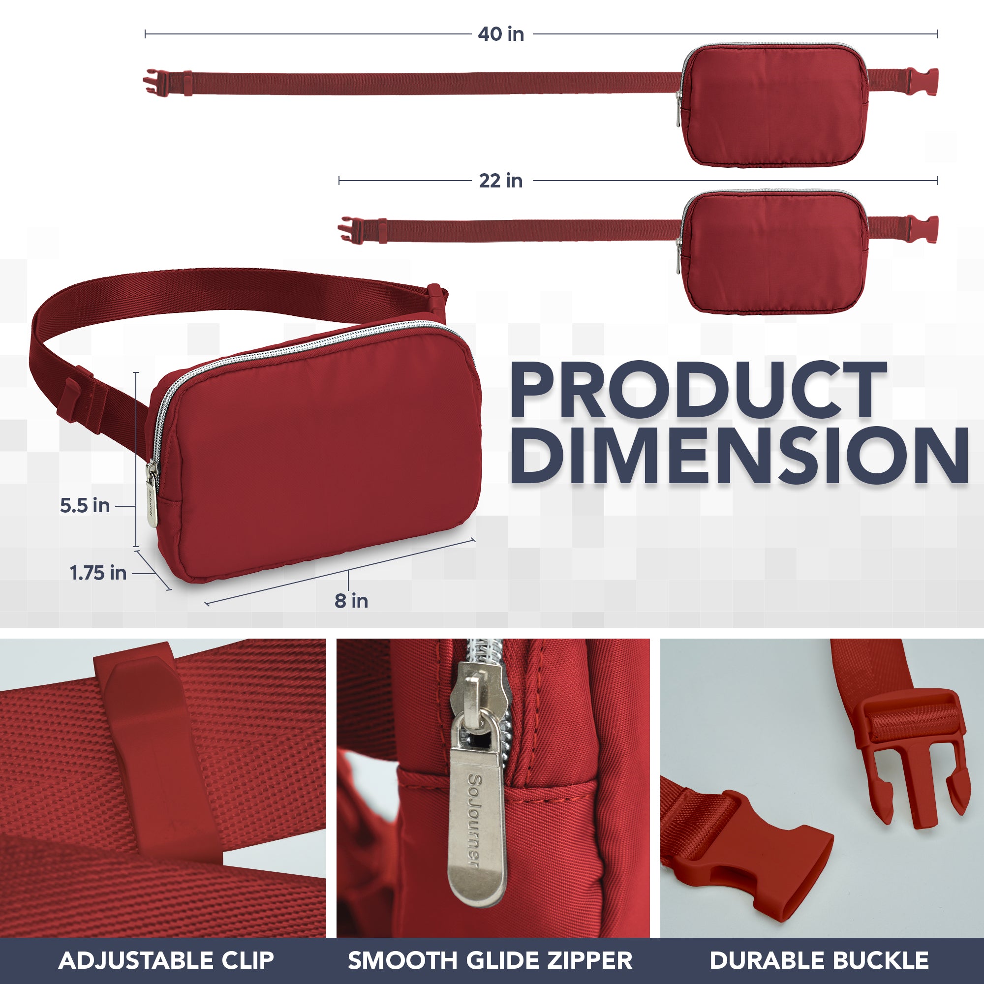 Fanny Pack (1 Pocket) - SoJourner Bags