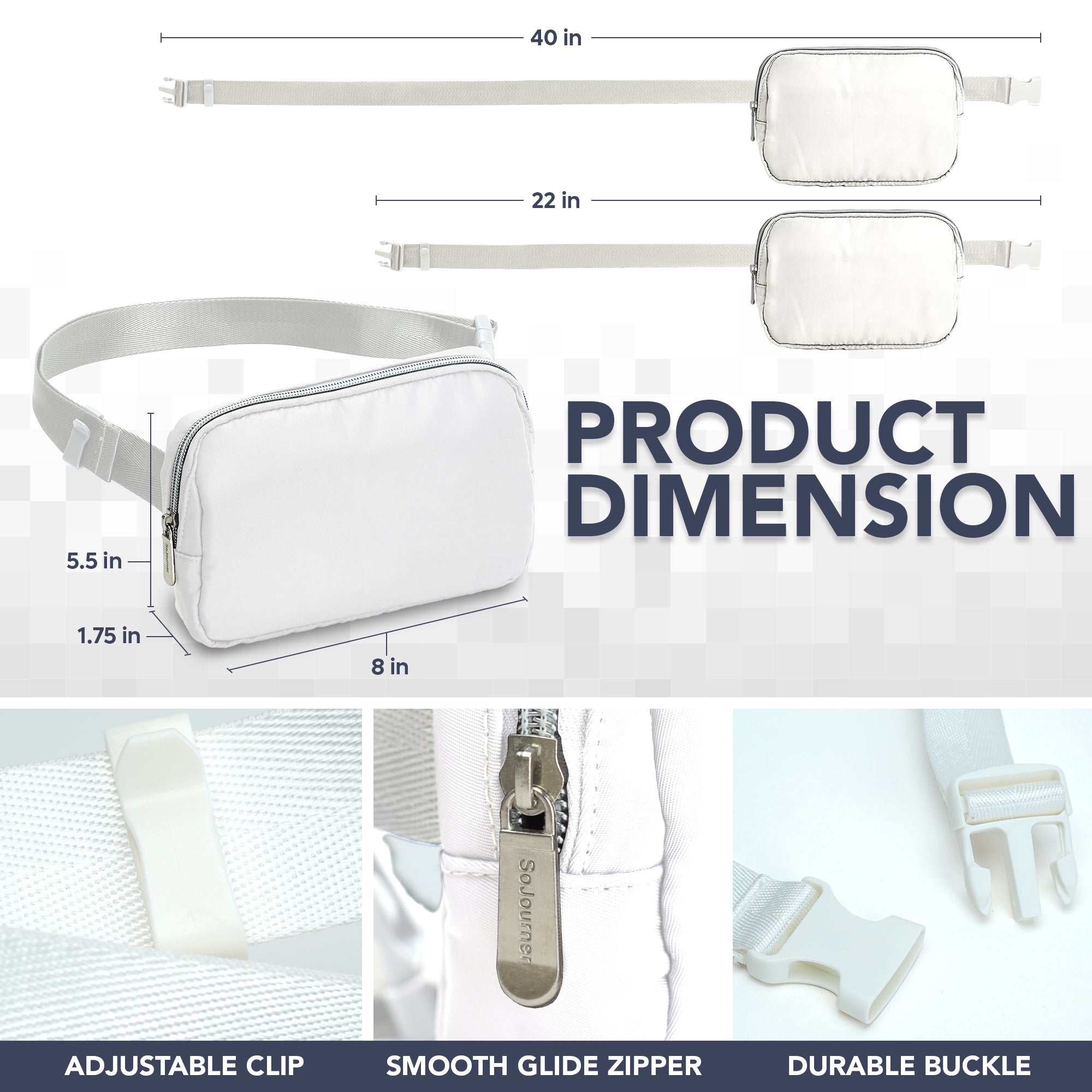 Fanny Pack (1 Pocket) - SoJourner Bags