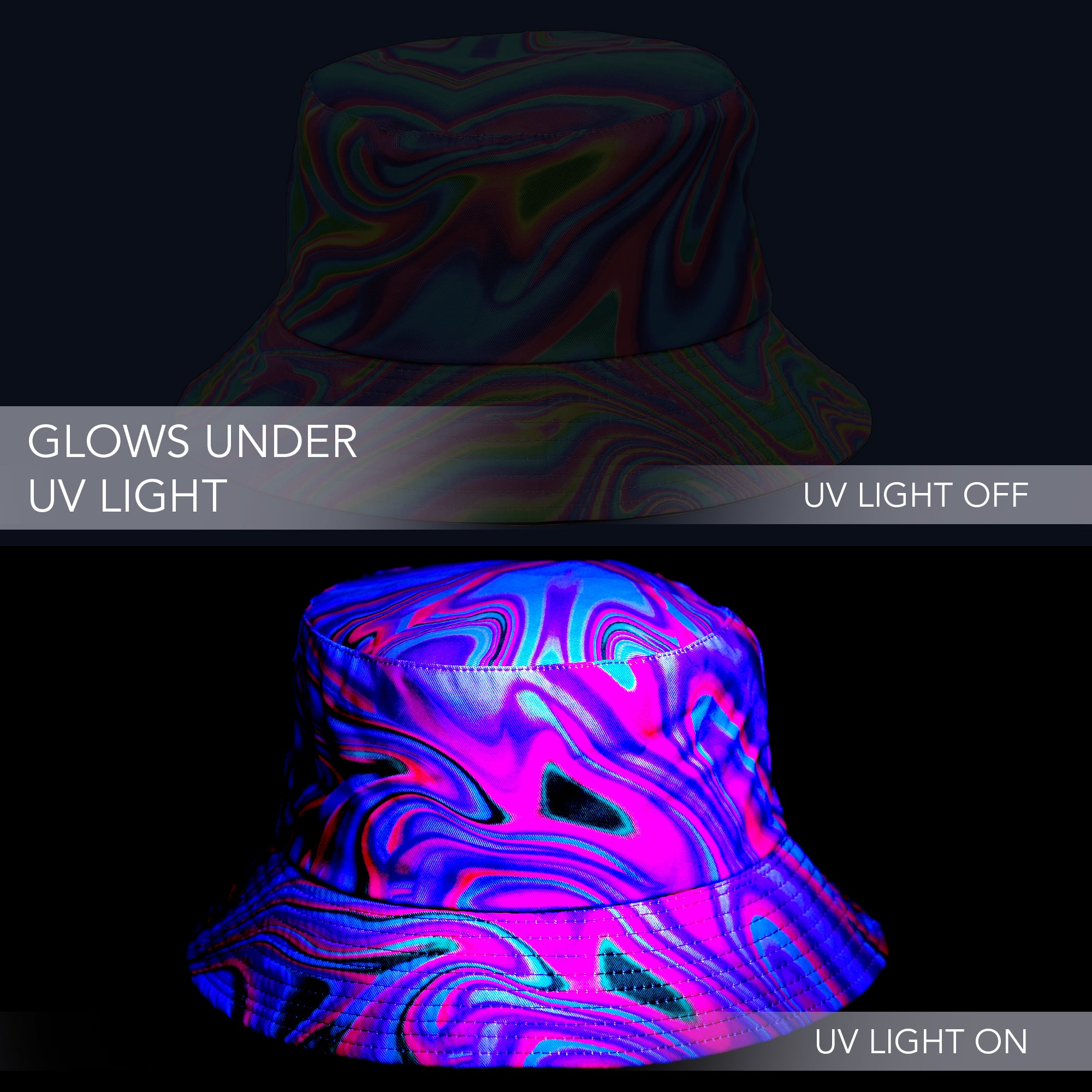 Rave Bucket Hat for Women & Men - Psychedelic - SoJourner Bags