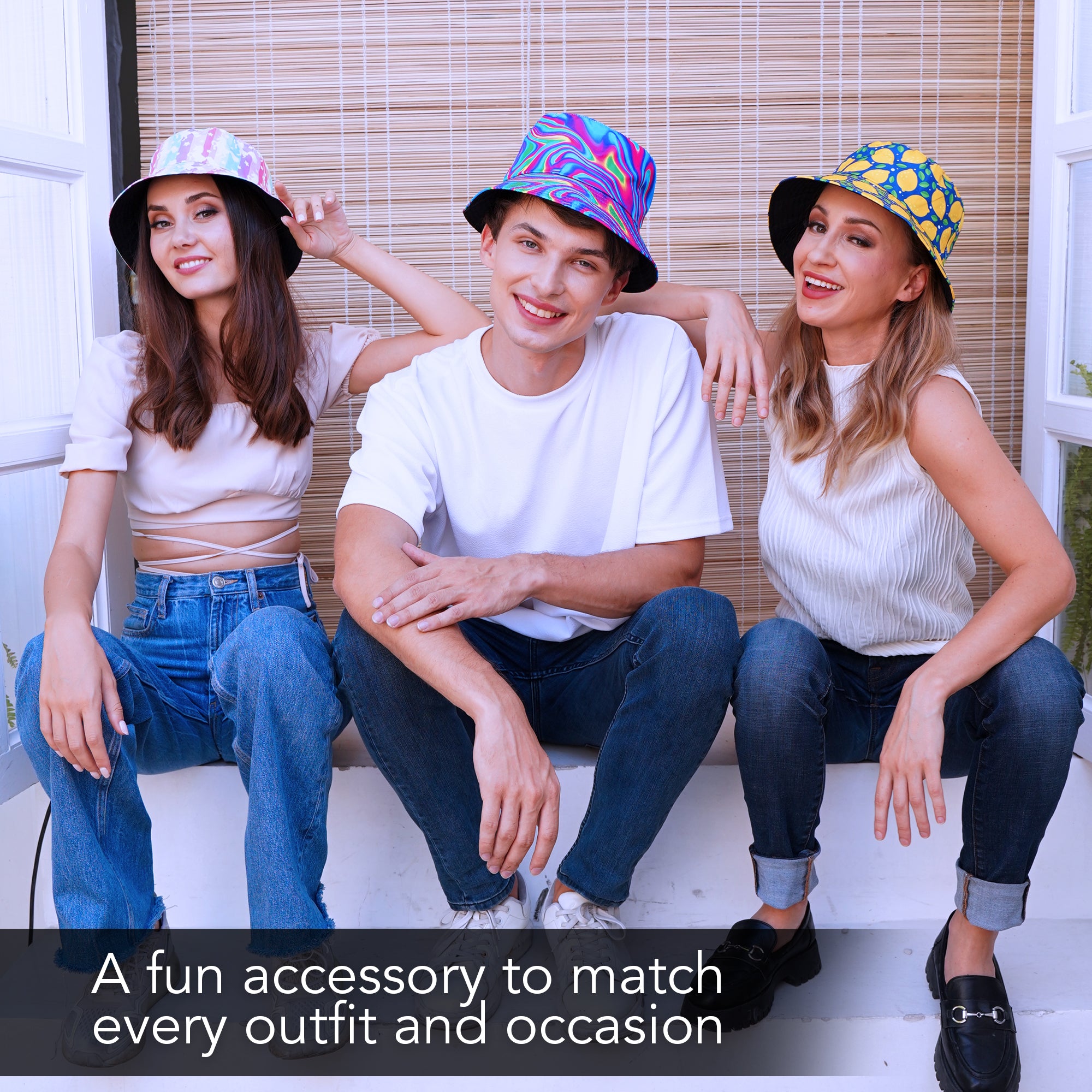 Rave Bucket Hat for Women & Men - Psychedelic - SoJourner Bags