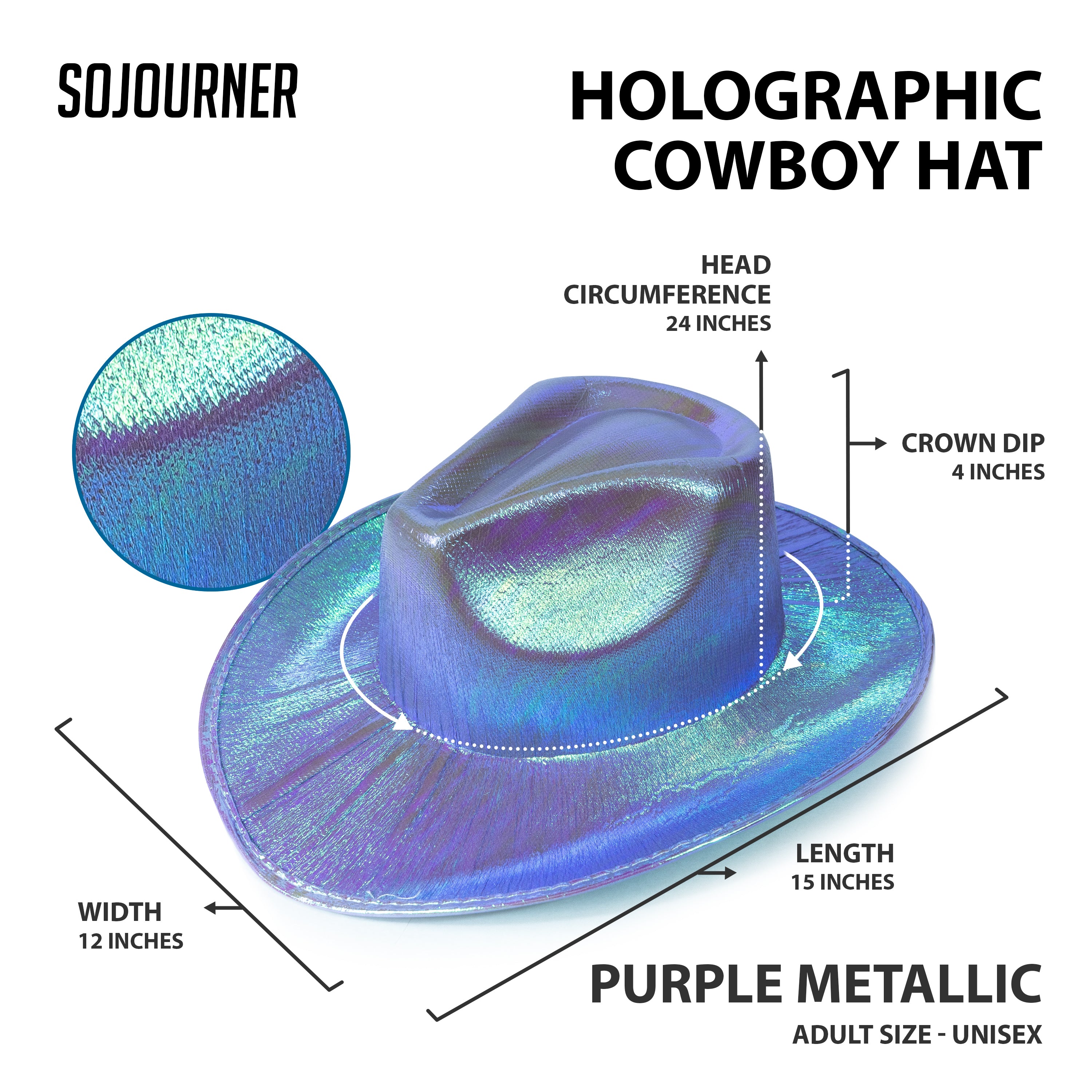 Rave Space Cowboy Hat - SoJourner Bags