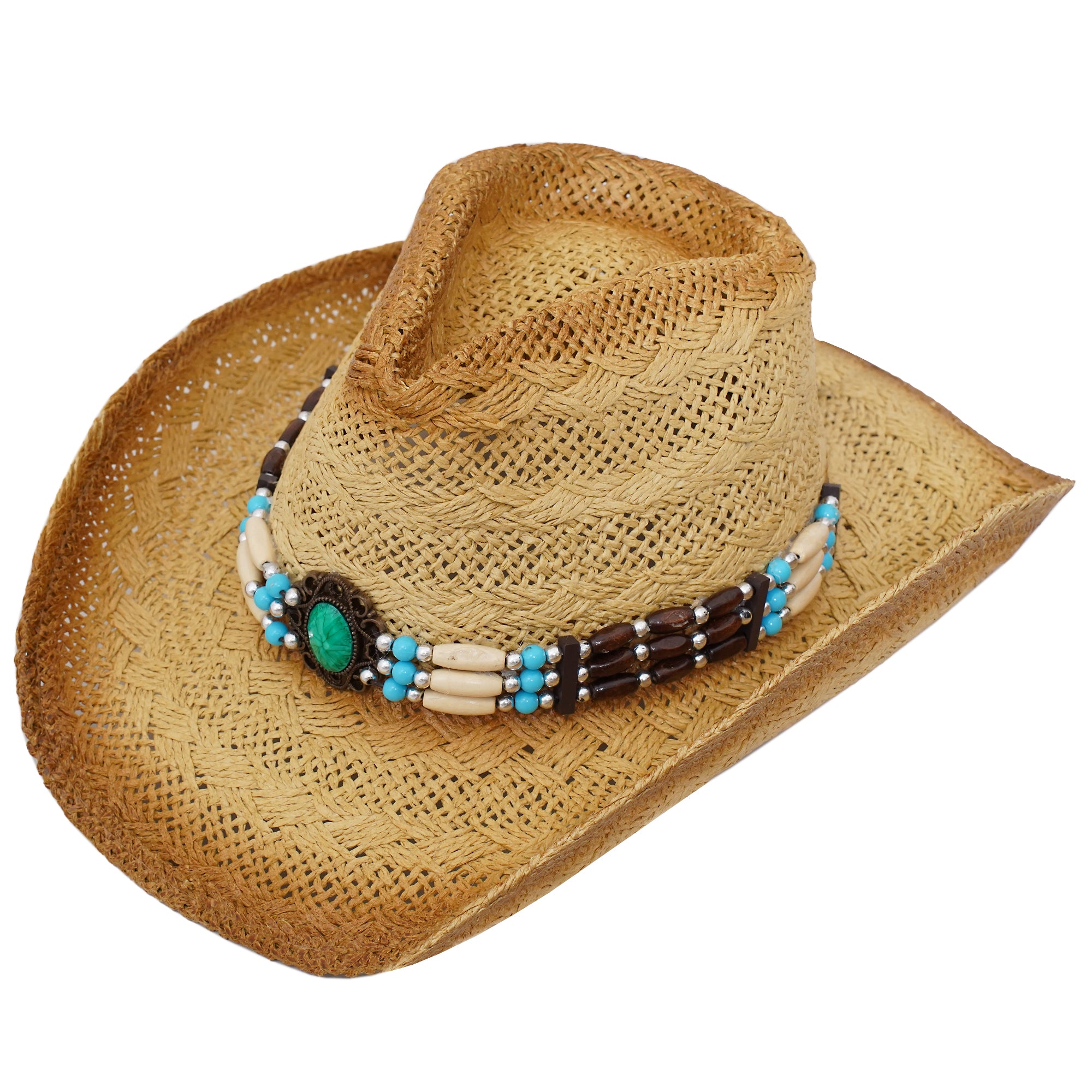 Men & Women's Cowboy Cowgirl Hat - Western Hats for Women, Adjustable Cowboy Hat Men with Wide Brim - SoJourner Bags