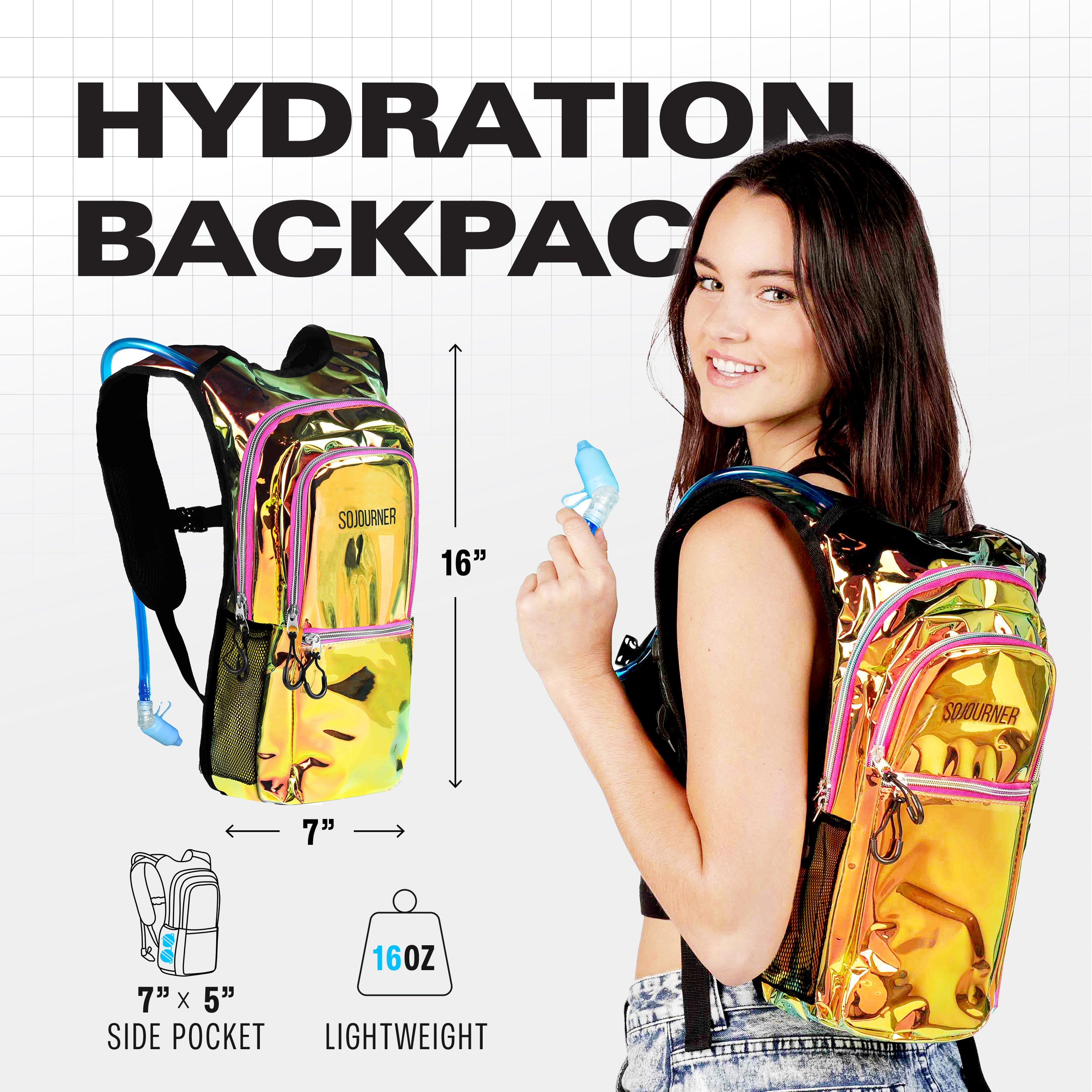 Hydration Pack Backpack (Medium) - SoJourner Bags