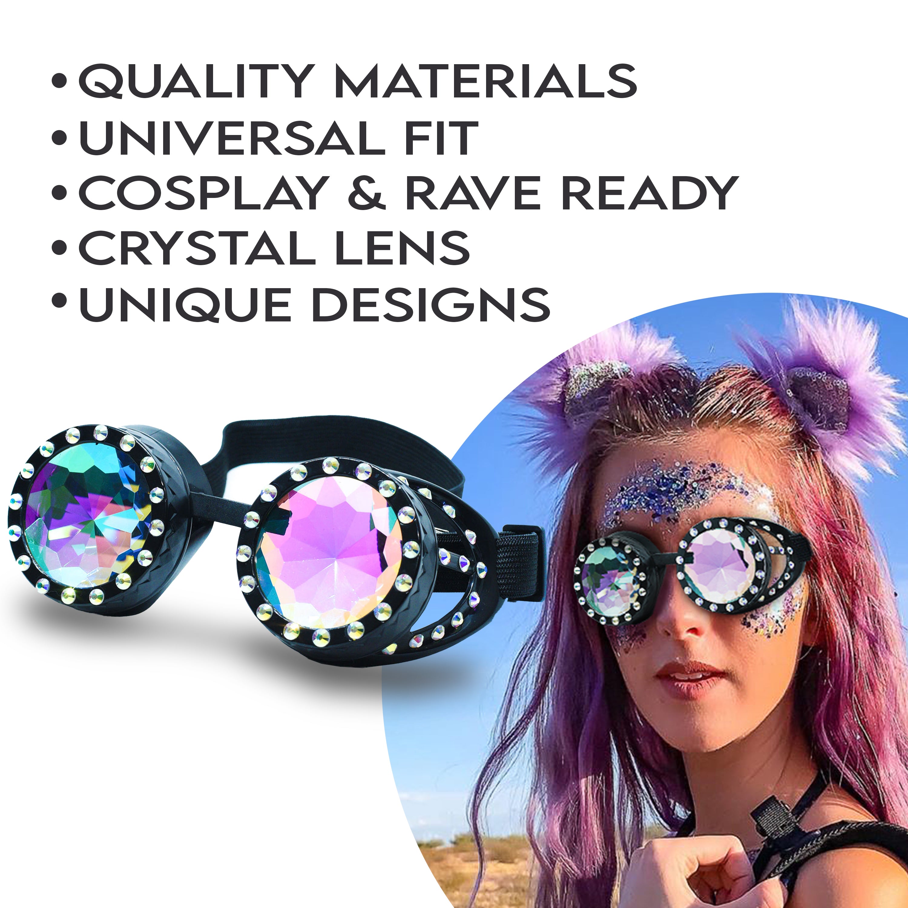 Steampunk Goggles and Kaleidoscope Glasses - SoJourner Bags