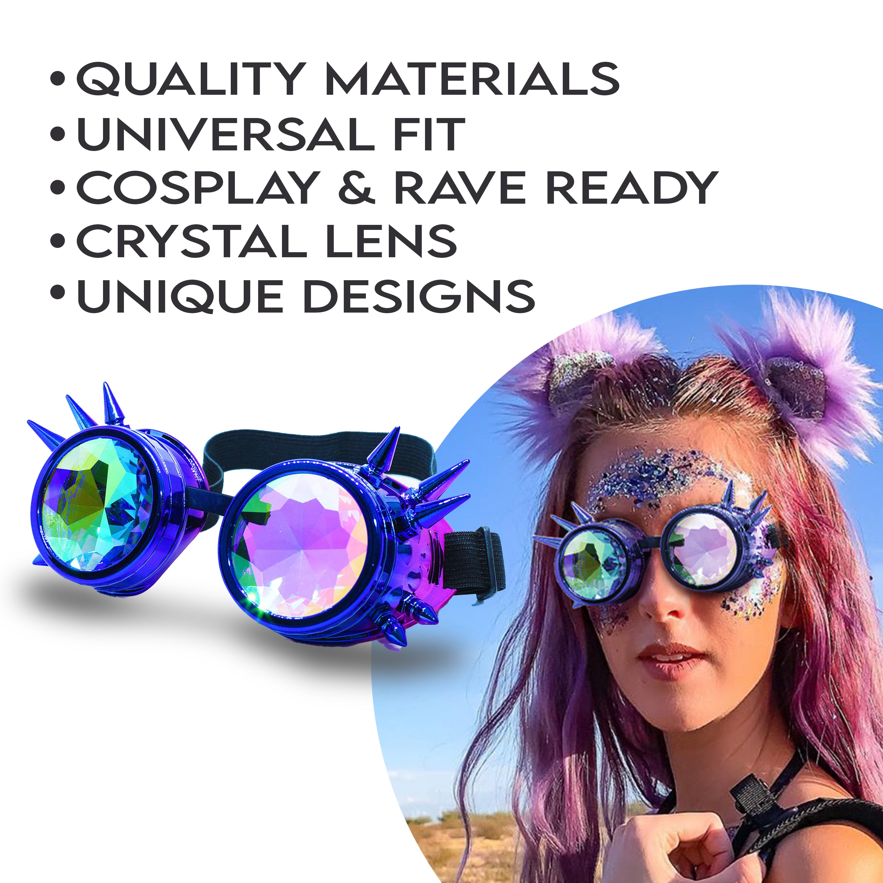 Steampunk Goggles and Kaleidoscope Glasses - SoJourner Bags
