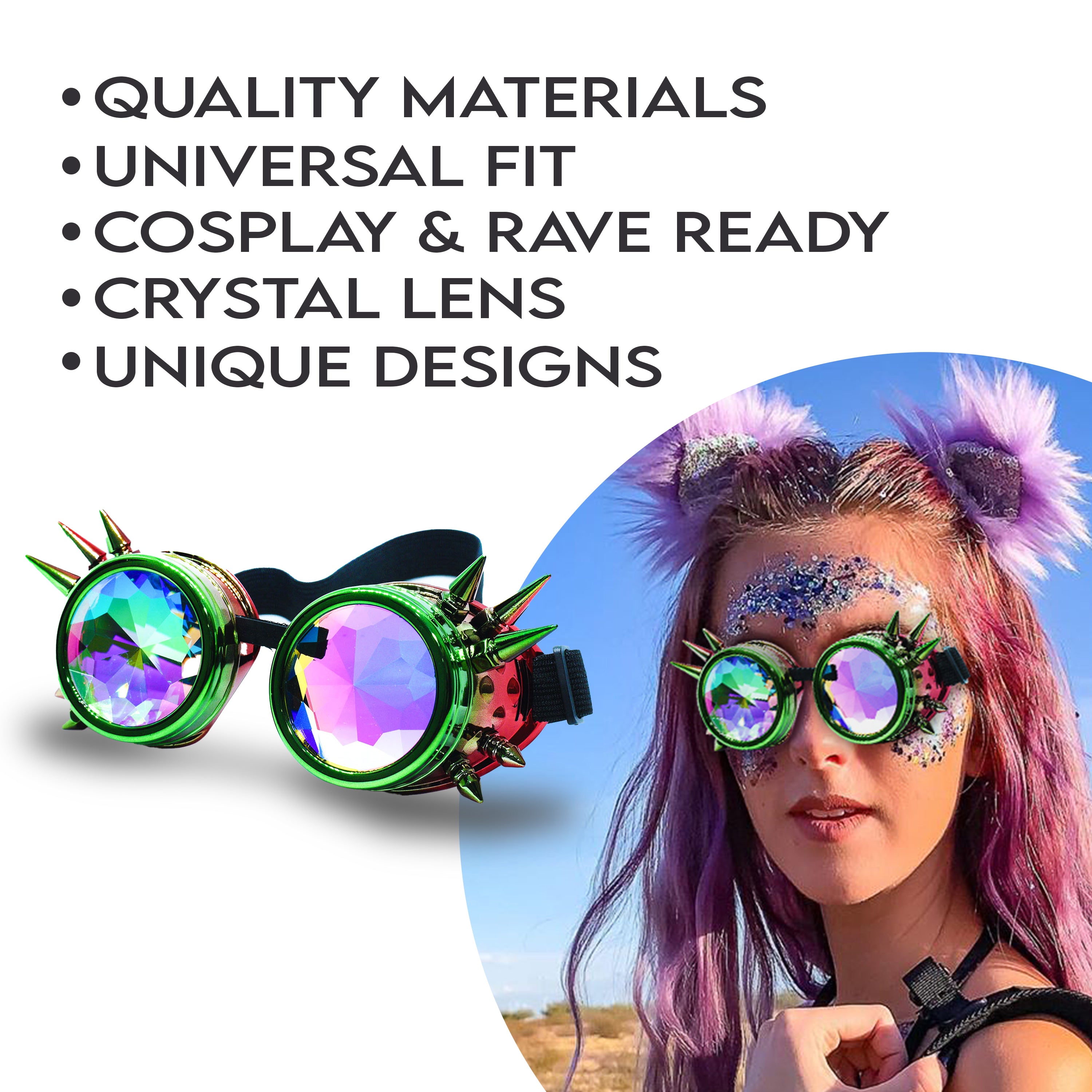 Steampunk Goggles and Kaleidoscope Glasses - SoJourner Bags