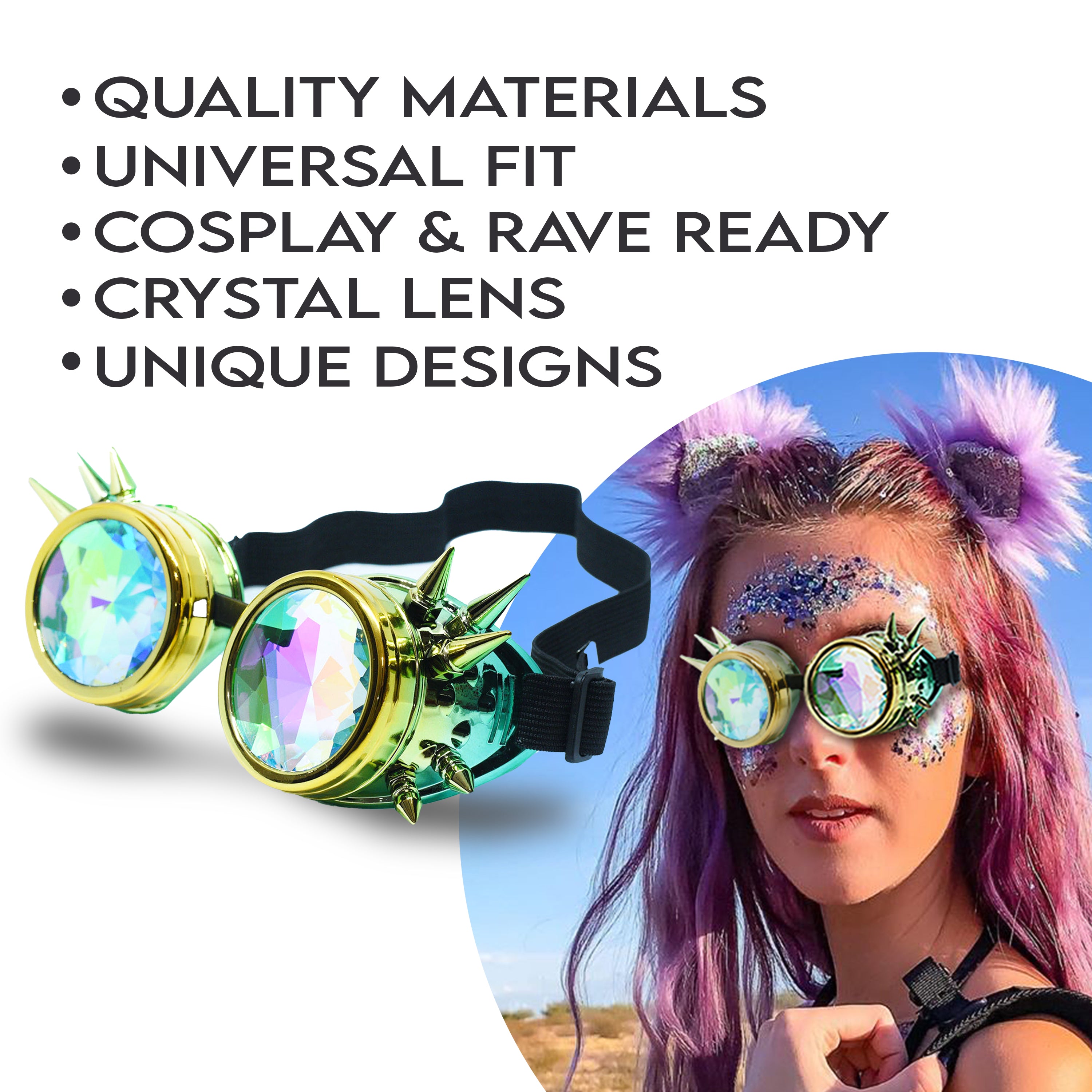 Steampunk Goggles and Kaleidoscope Glasses - SoJourner Bags