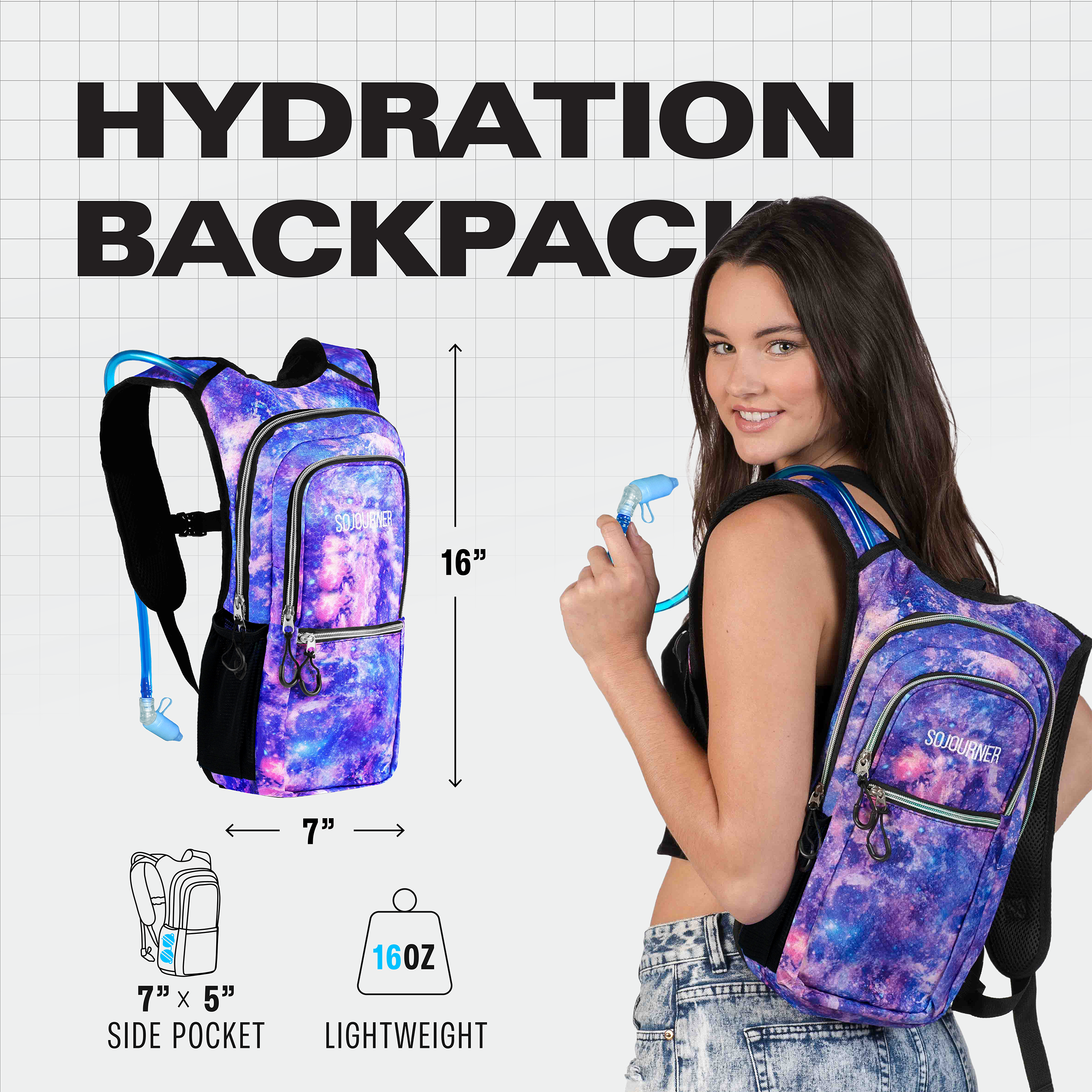 Hydration Pack Backpack (Medium) - SoJourner Bags