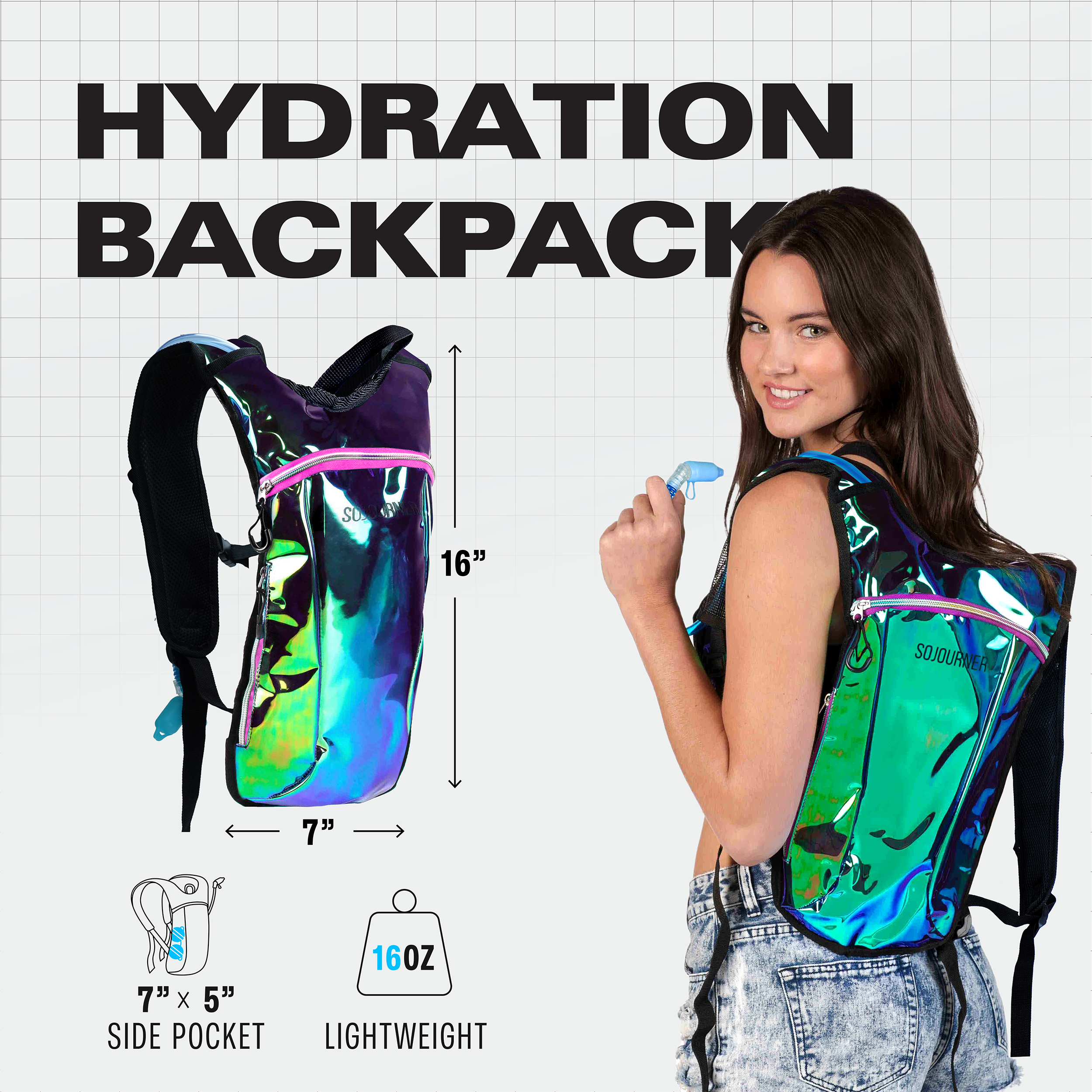 Hydration Pack Backpack (Small) - SoJourner Bags