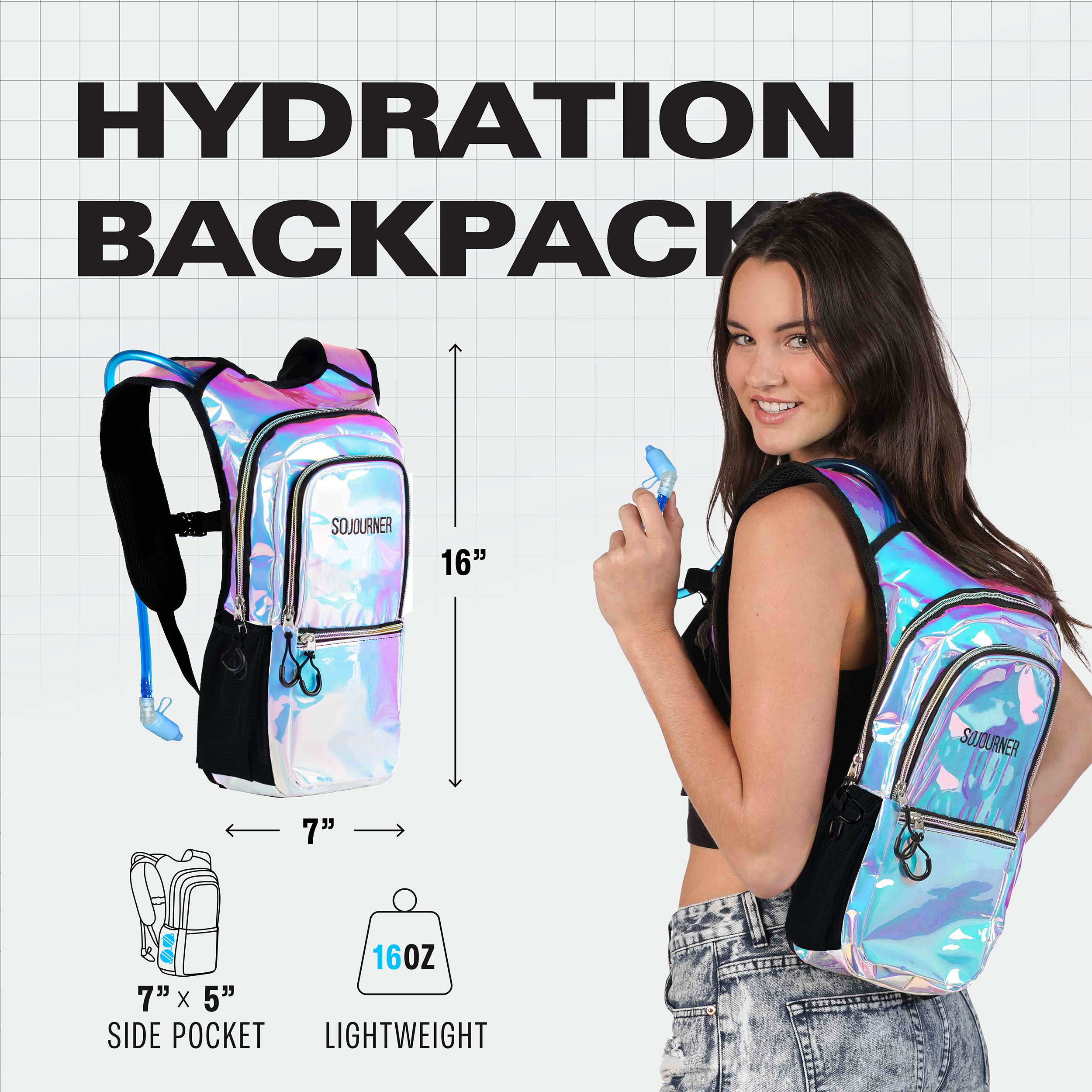 Hydration Pack Backpack (Medium) - SoJourner Bags