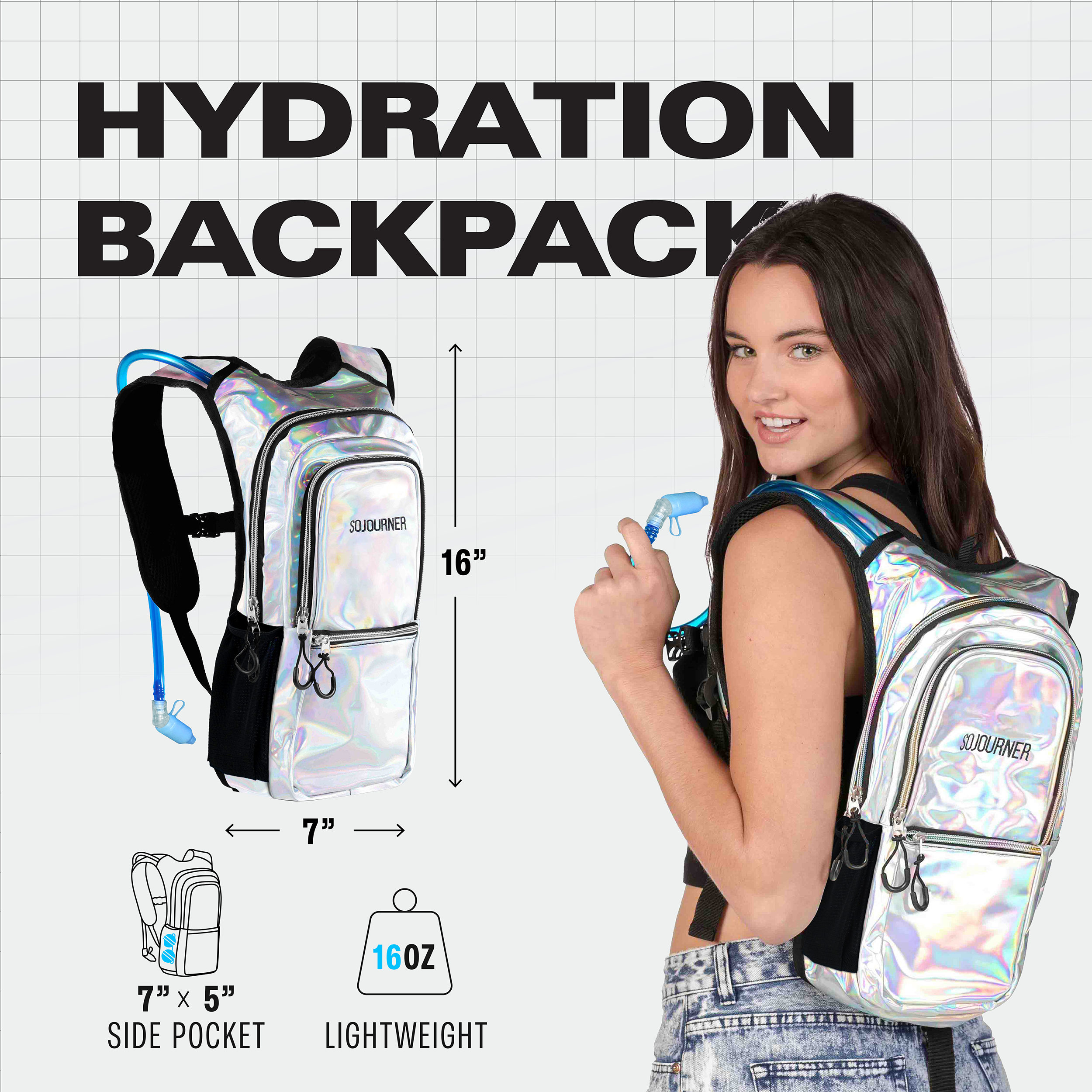 Hydration Pack Backpack (Medium) - SoJourner Bags