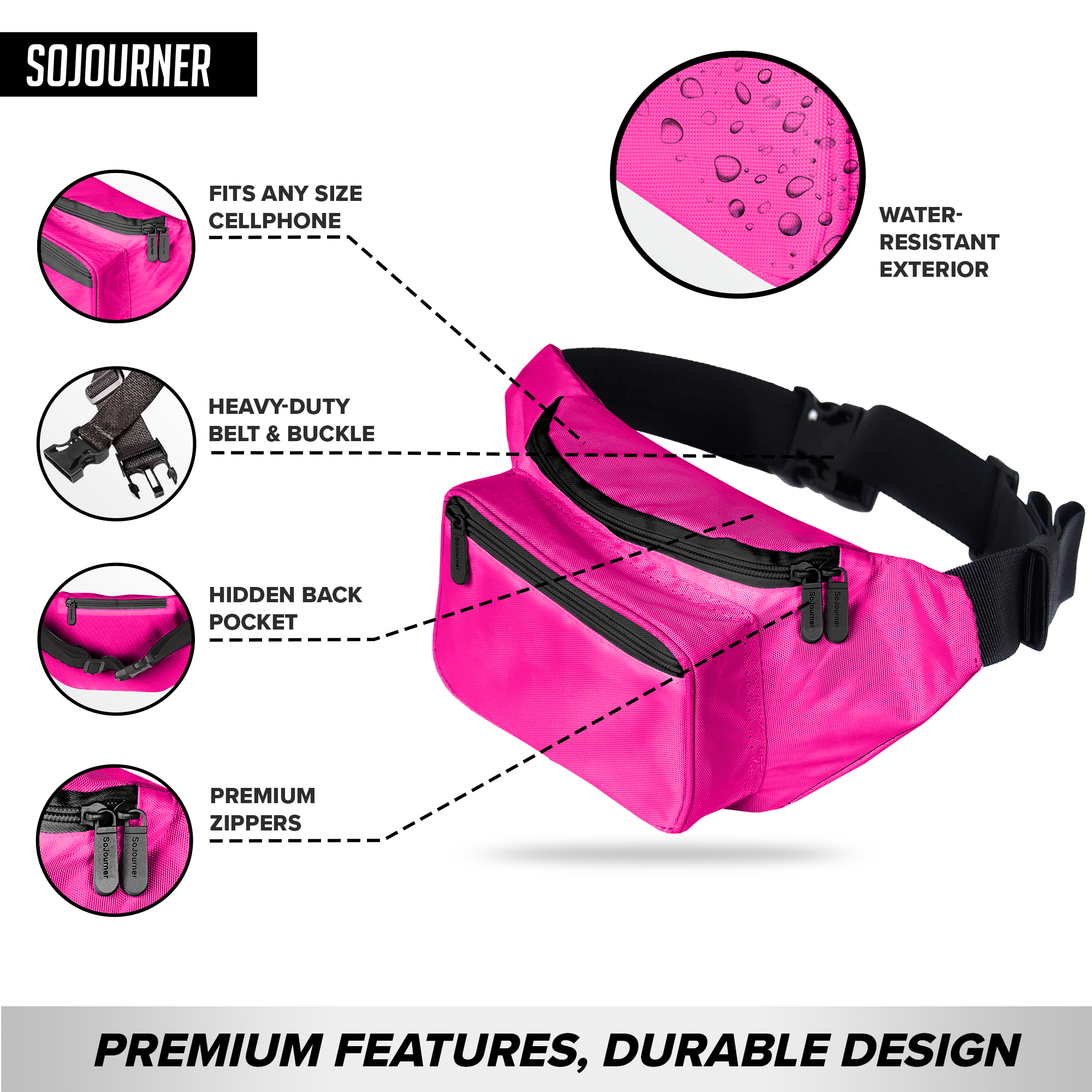 Fanny Pack (Solids) - SoJourner Bags