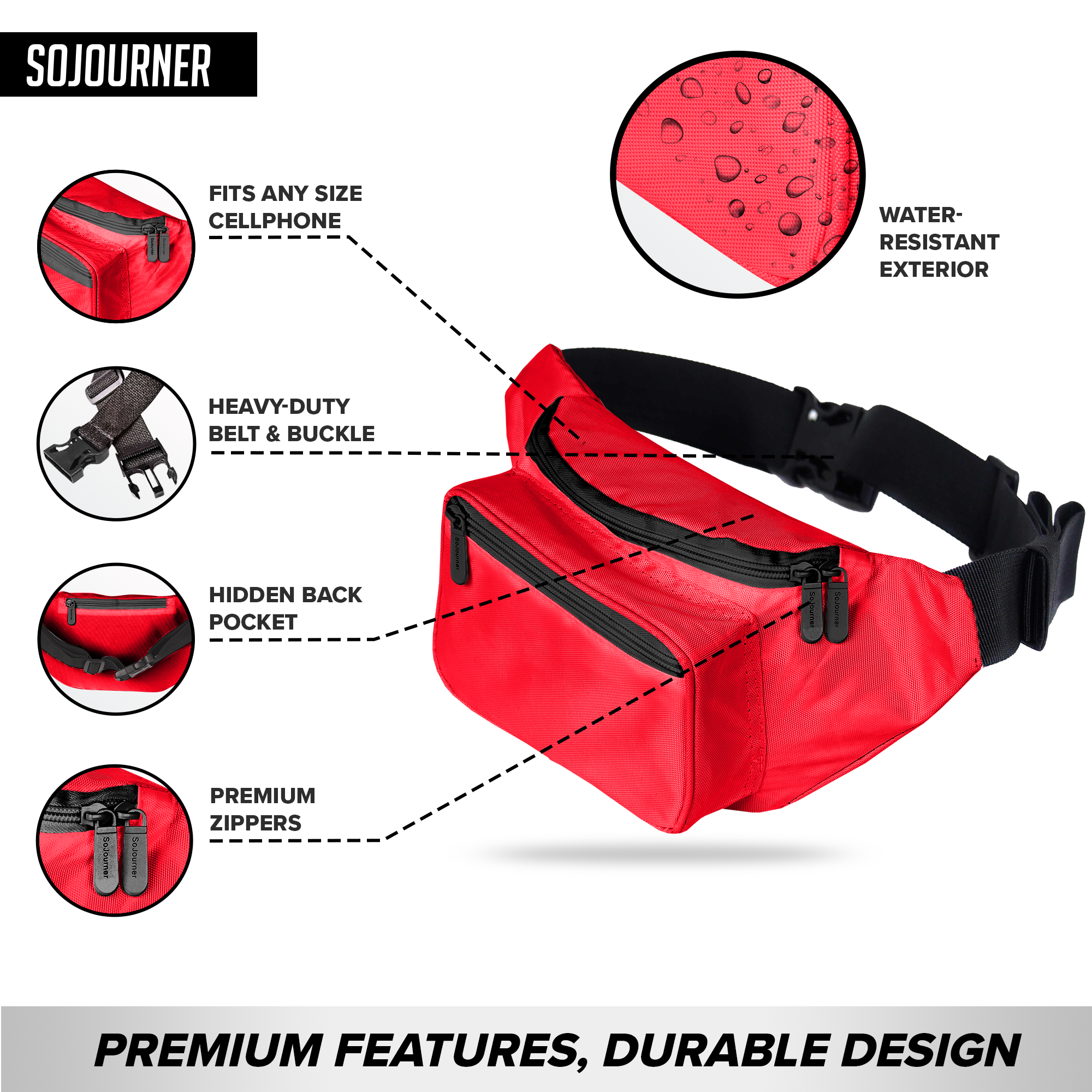 Fanny Pack (Solids) - SoJourner Bags