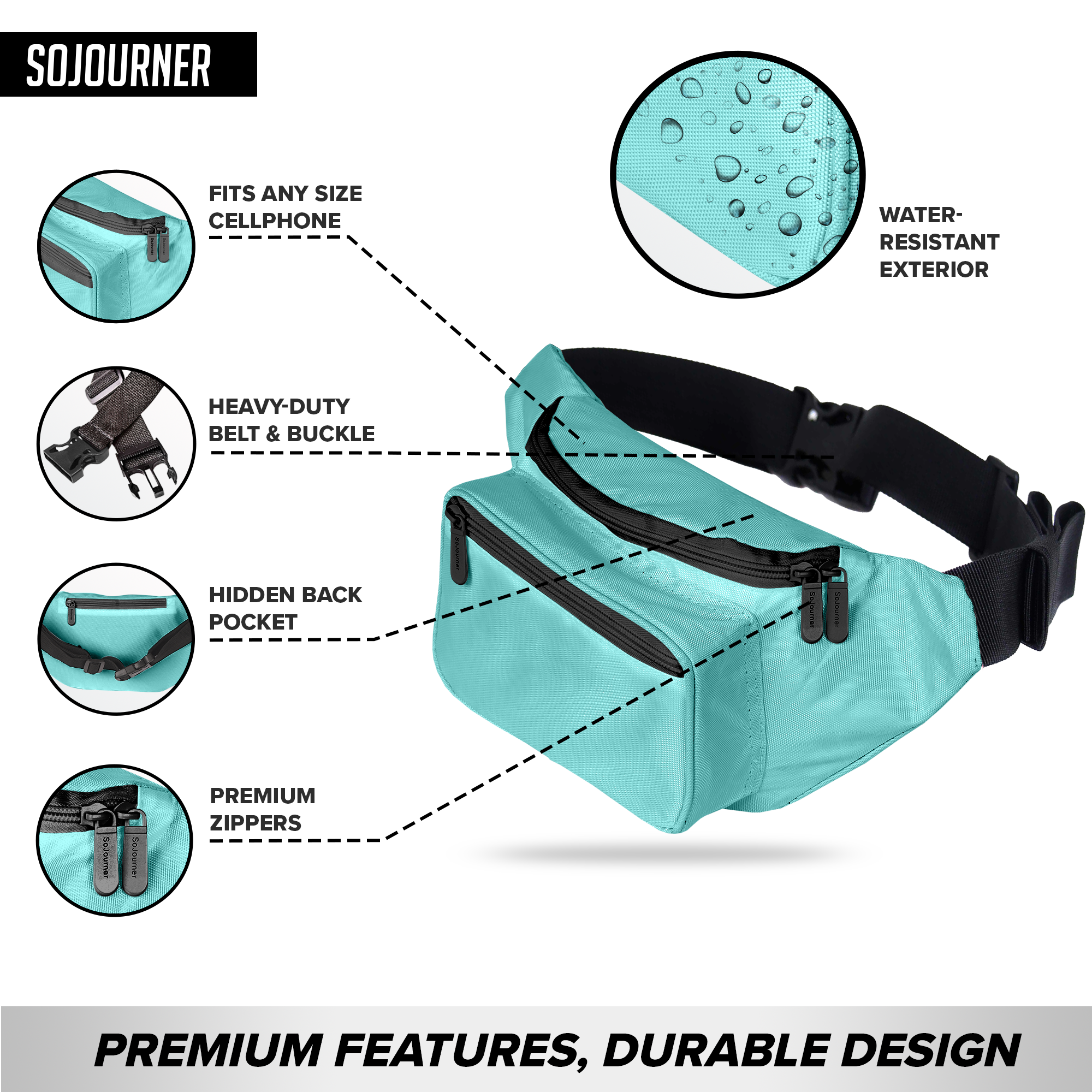 Fanny Pack (Solids) - SoJourner Bags