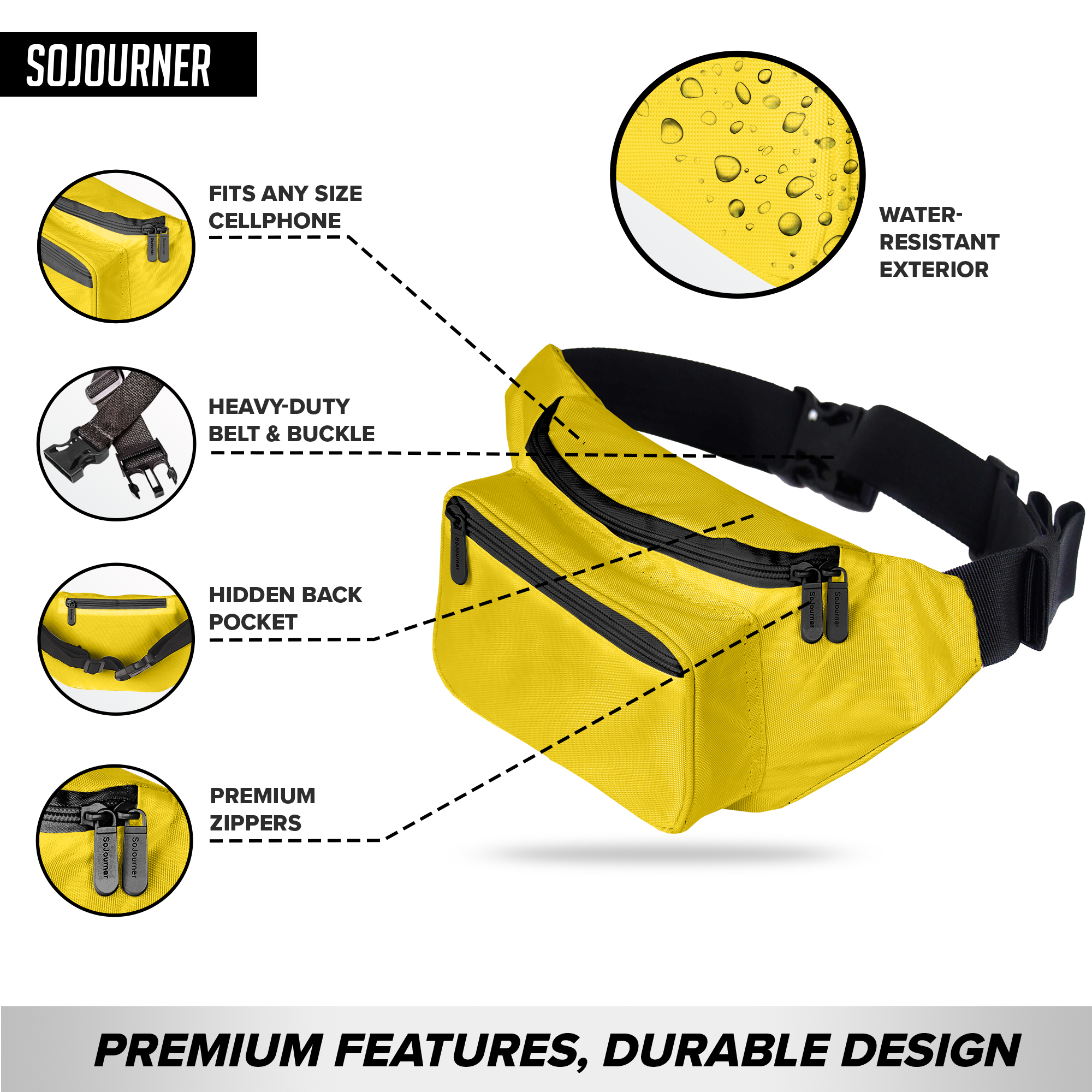 Fanny Pack (Solids) - SoJourner Bags
