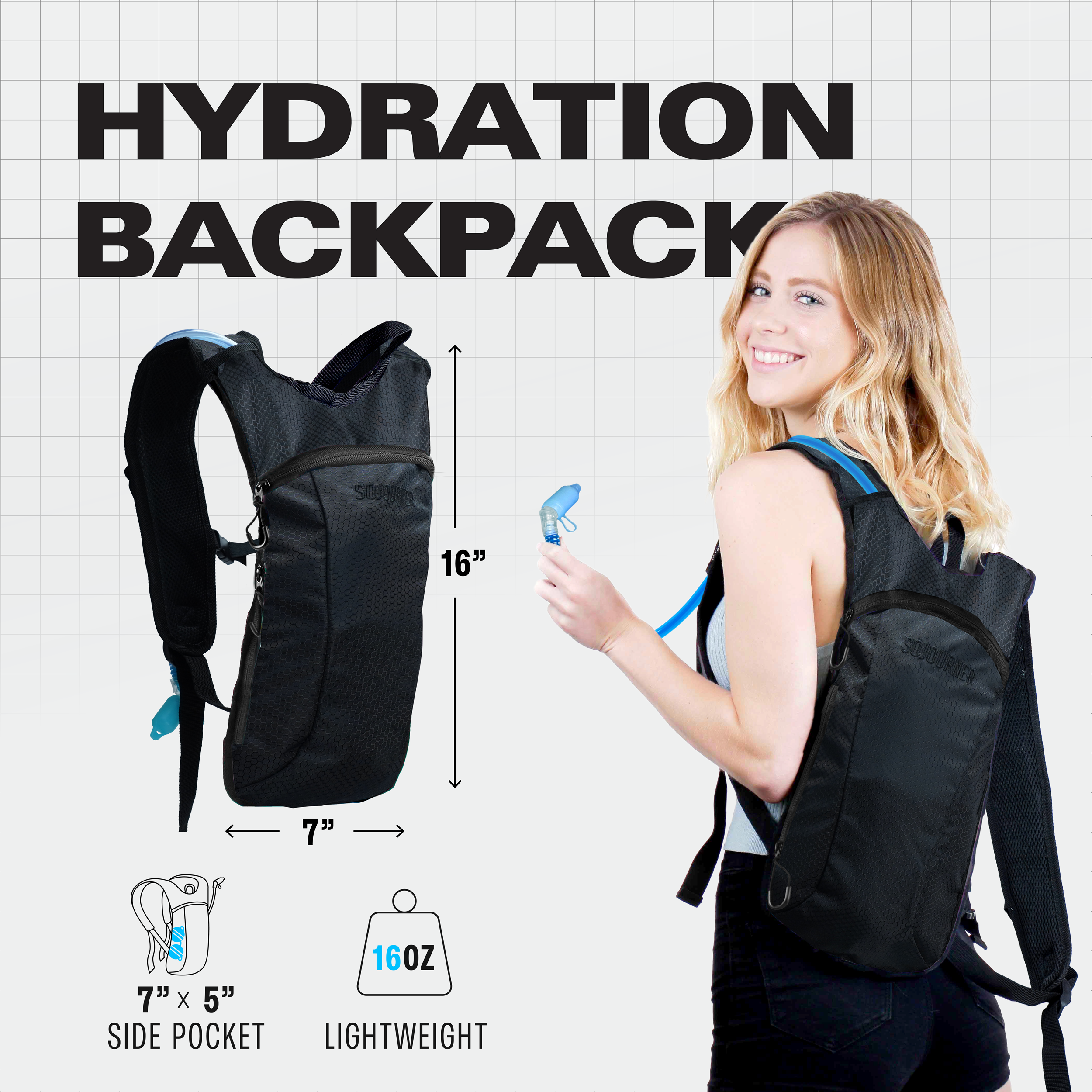 Hydration Pack Backpack (Small) - SoJourner Bags